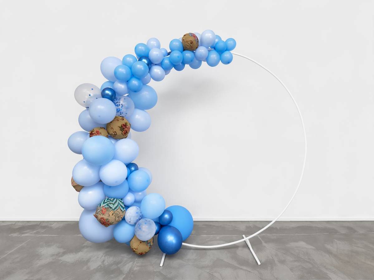 Breathe: an embroidered balloon collage (2024) — Entropy & Change