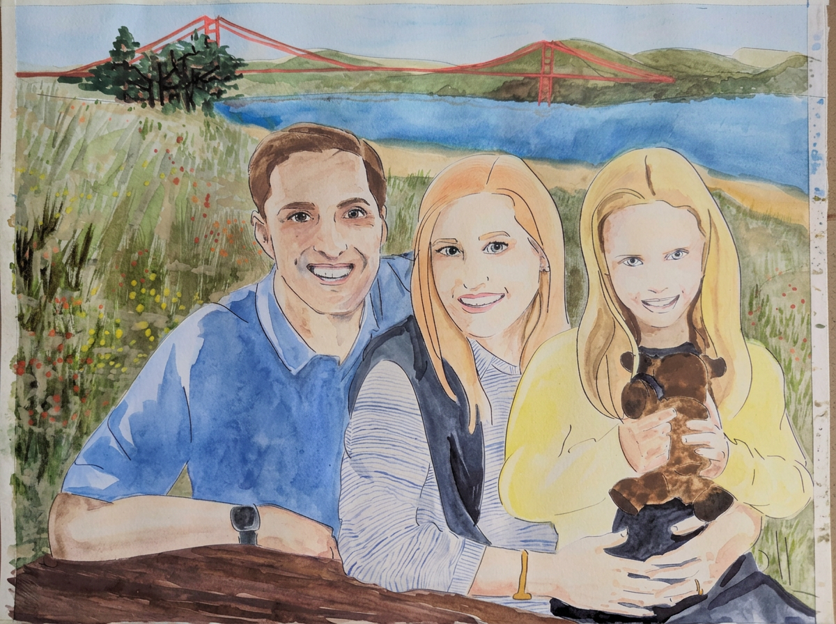 Portrait Commissions — watercolor portrait 19