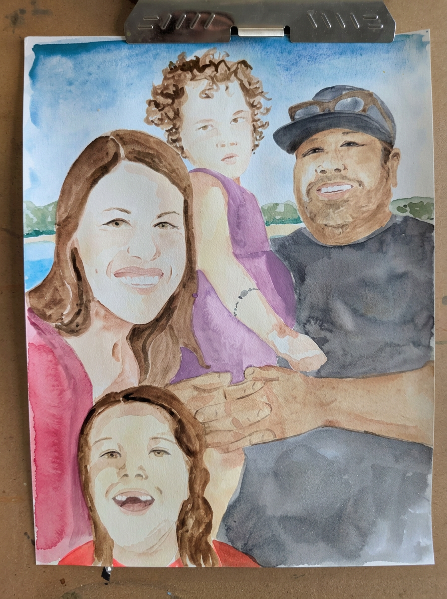 Portrait Commissions — watercolor portrait 18