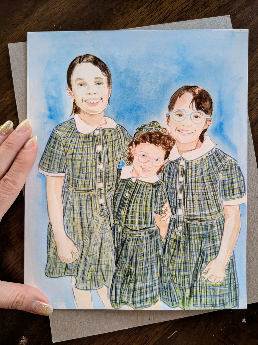 Portrait Commissions — watercolor portrait 17