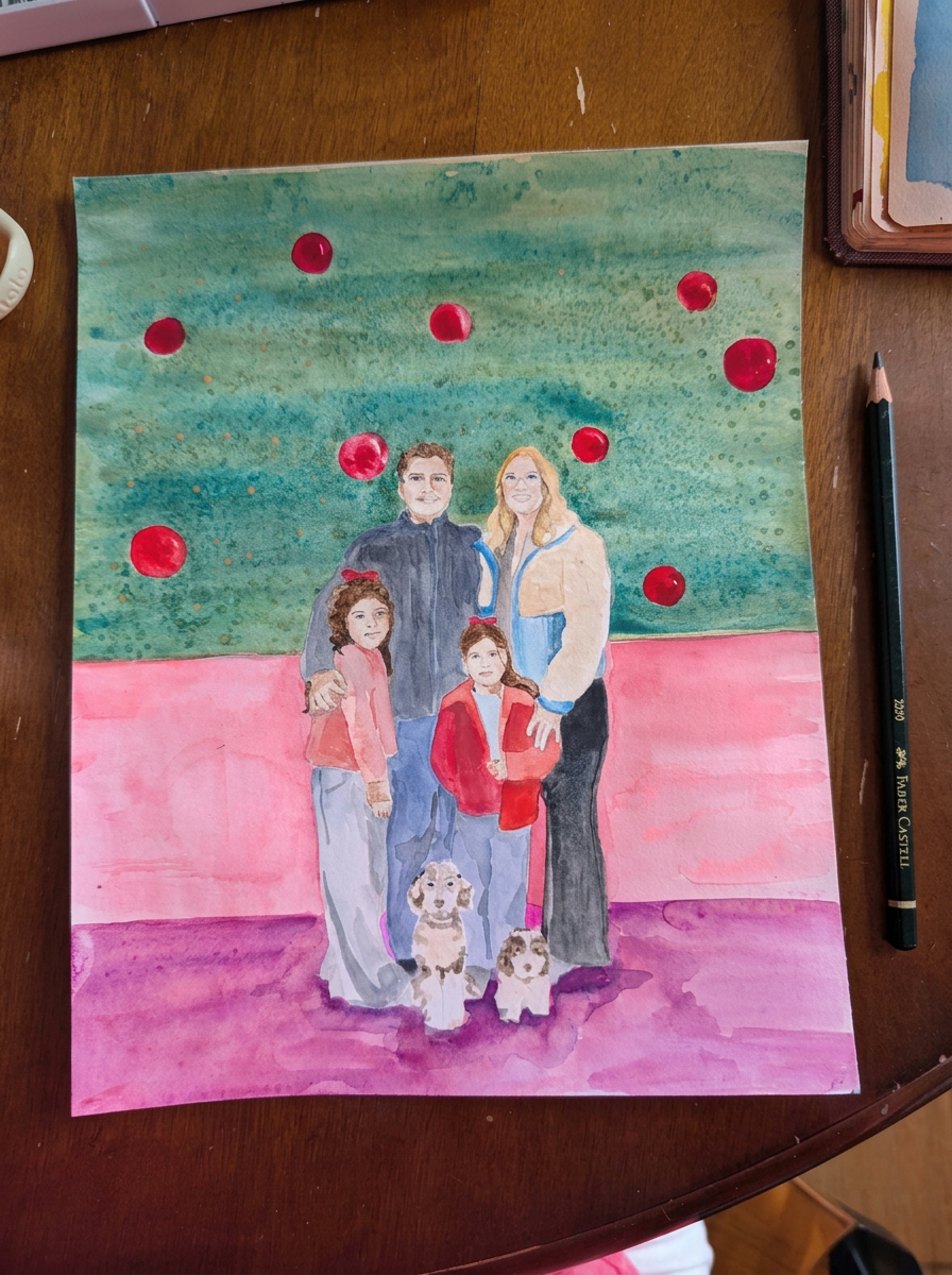 Portrait Commissions — watercolor portrait 9