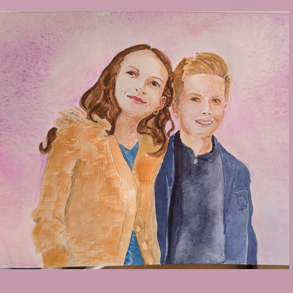 Portrait Commissions — watercolor portrait 3