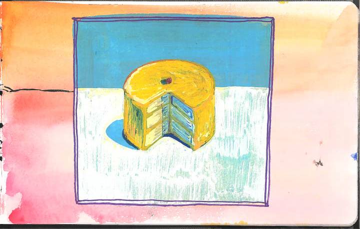 Cakes — watercolor portrait 5