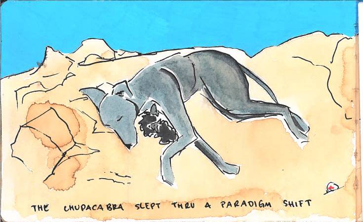 Chupacabra — watercolor portrait 10