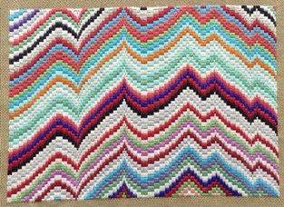 White Bargello (2014) — Needlepoints