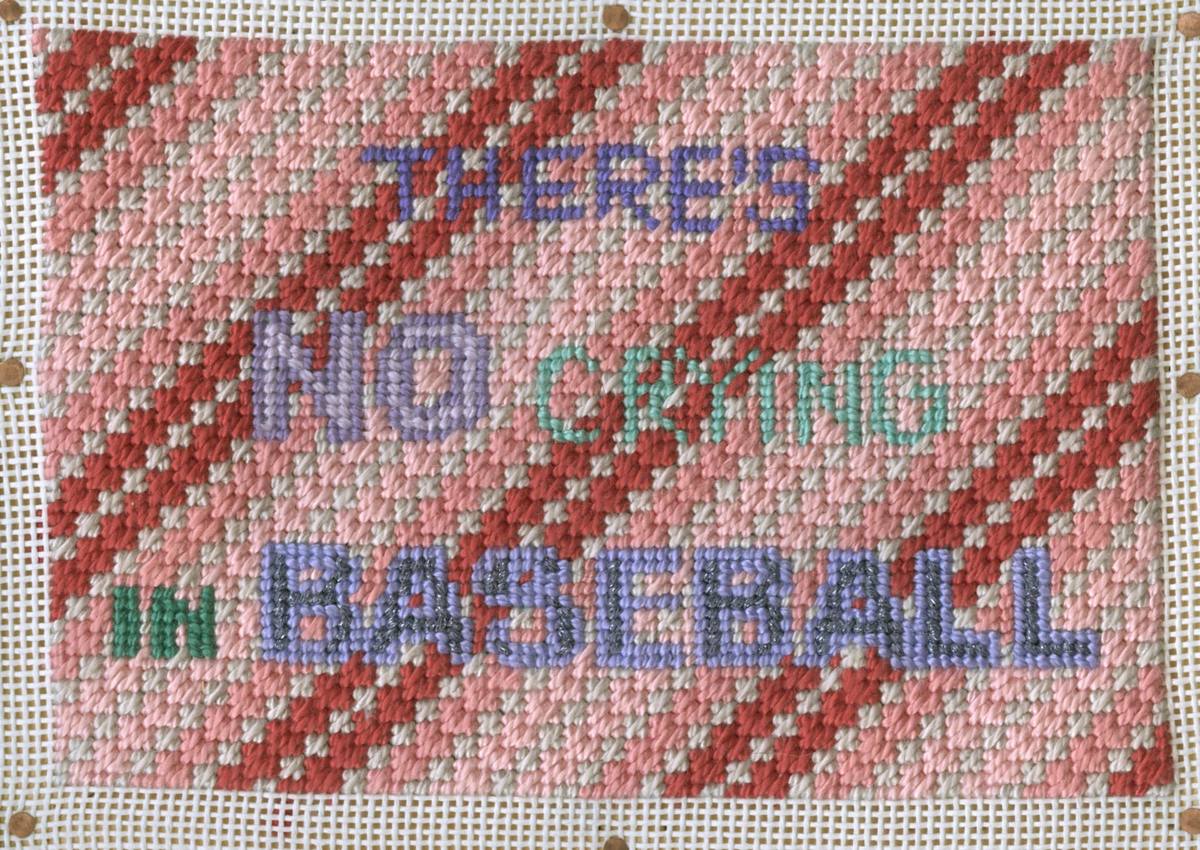 No Crying (undefined) — Needlepoints